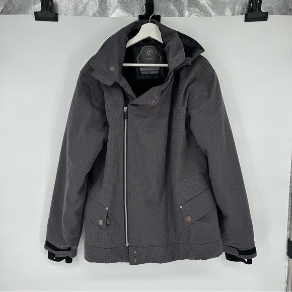 Core Powder Room Gray 5000mm Snowboarding Lined Coat Sz XL - Picture 1 of 6